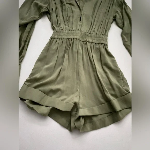 L'Academie Rayne Romper in Olive Green XXS - Picture 5 of 11